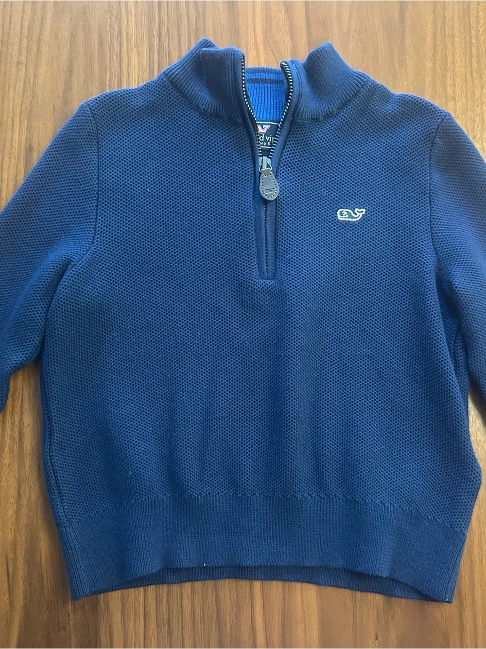 Vineyard Vines Navy Half-Zip Knit Sweater Pullover, Size 3